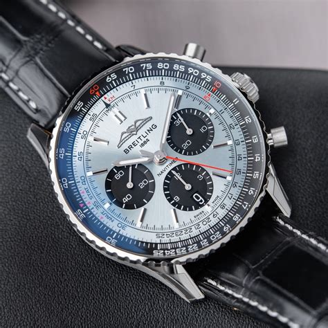 breitling navitimer iced out|breitling b01 caliber review.